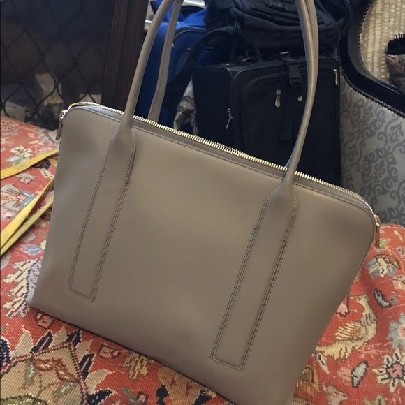 Sarah White Leather Purse - Picture 1 of 6